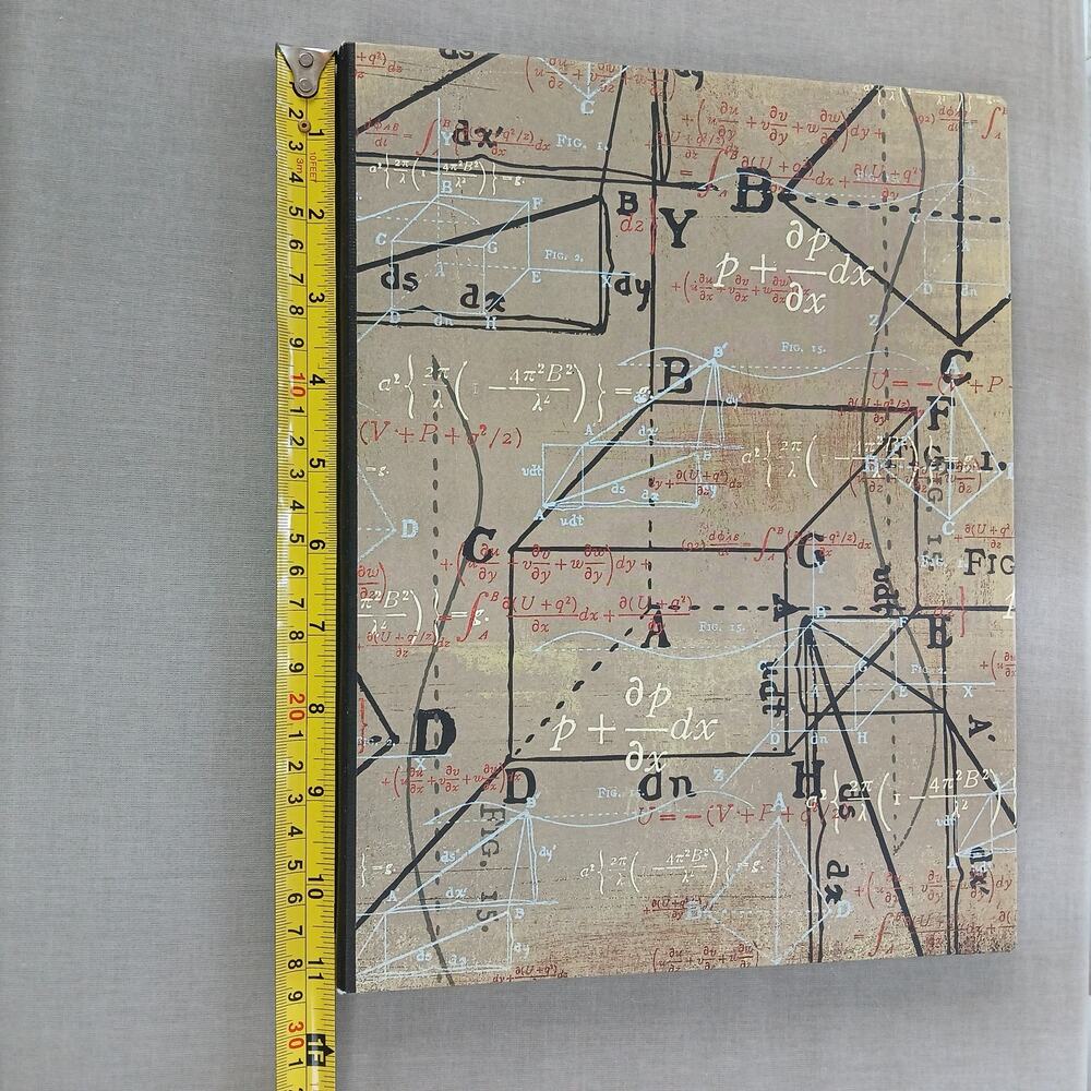 Handmade Hardcover Math Notebook blank unlined pages and graph paper - Picture 8 of 10